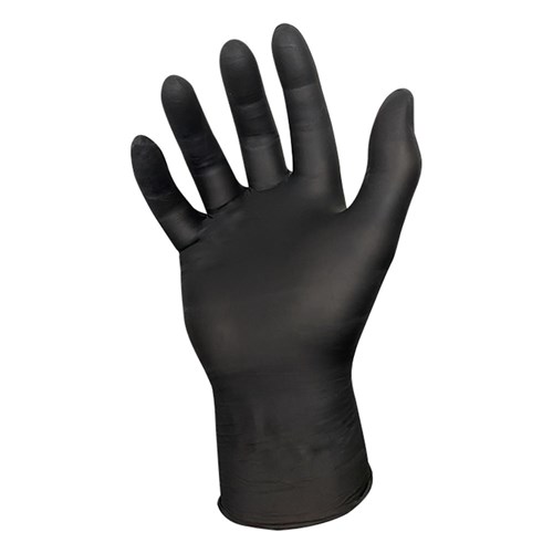 GLOVE NITRILE BLACK AIR XL 100/PKT POWDER FREE (10)