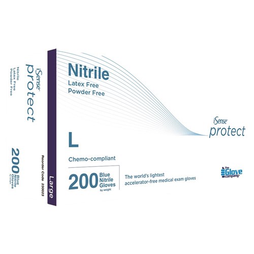 GLOVE NITRILE ISENSE PROTECT LGE 200/PKT (10)