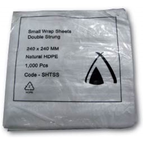 SLAP SHEET SMALL HDPE 240MM X 240MM 1000/PKT (10)