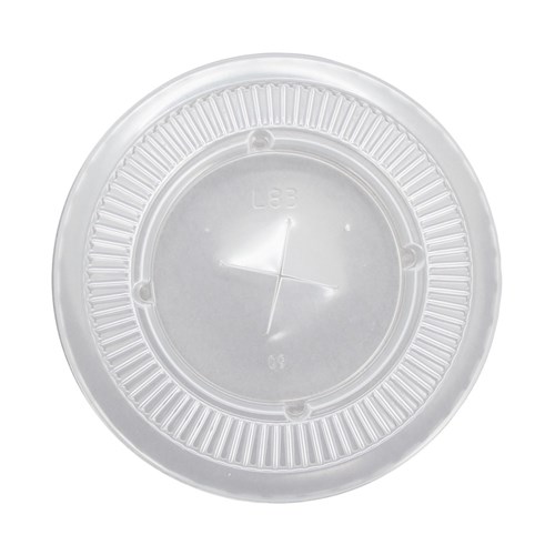 Plastic Cup Flat Holed Lid Suits 425ml