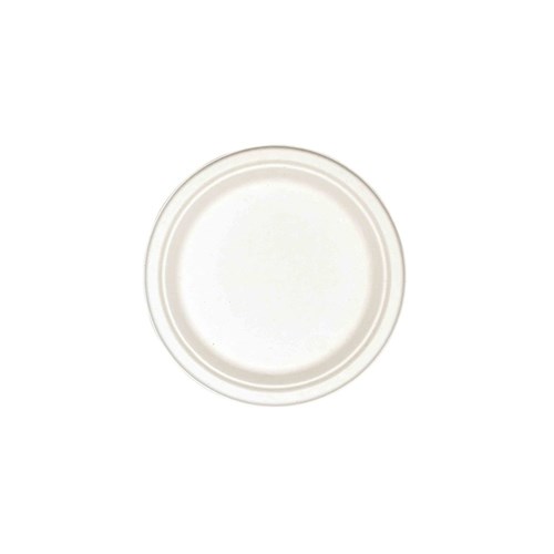 Sugarcane Round Plate White 225mm