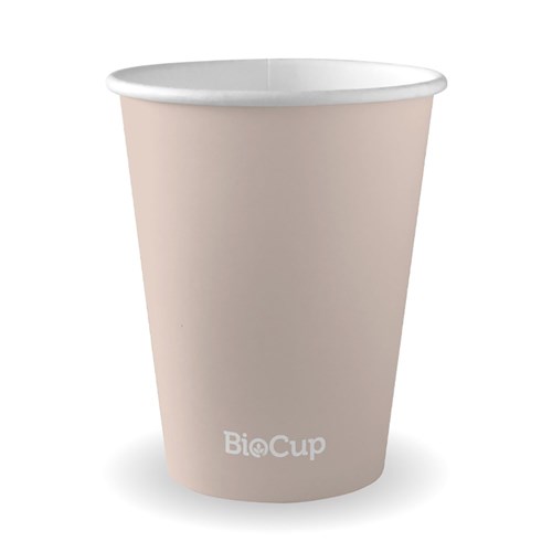 BioCup Aqueous Single Wall Cup Stone 12oz 390ml