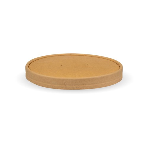 BIOBOWL PAPER LID KRAFT 500-1000ML 50/PKT (8)