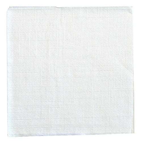 Embossed Paper Beverage Napkins White 1/4 Fold 240x240mm