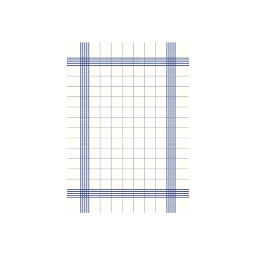 NAPKIN TOWEL BLUE CHECK 380X540MM 250/CTN