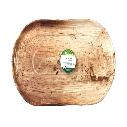 Palm Leaf Oval Platter 555x312mm