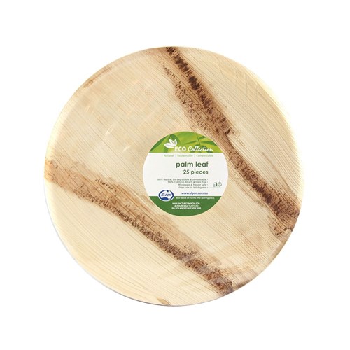 Palm Leaf Round Plate 255mm 