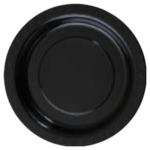 PLASTIC PLATE 180MM BLK 50/PKT (10)