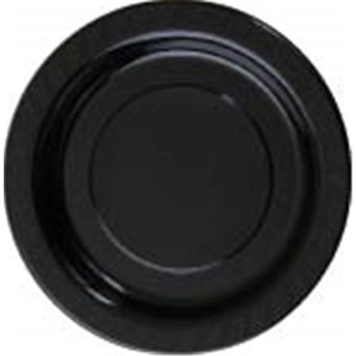 PLASTIC PLATE 230MM BLK 50/PKT (10)