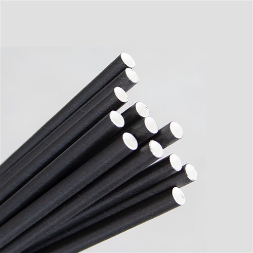 Cocktail Straw Paper Black 5mm