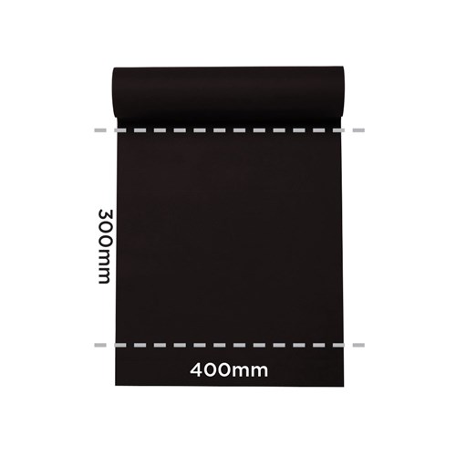 Lisah Paper Table Runner/ Placemat Black 400mmx24m