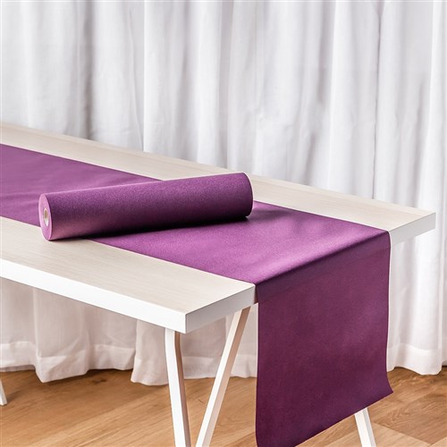 Lisah Paper Table Runner/ Placemat Aubergine 400mmx24m Pro.mundi