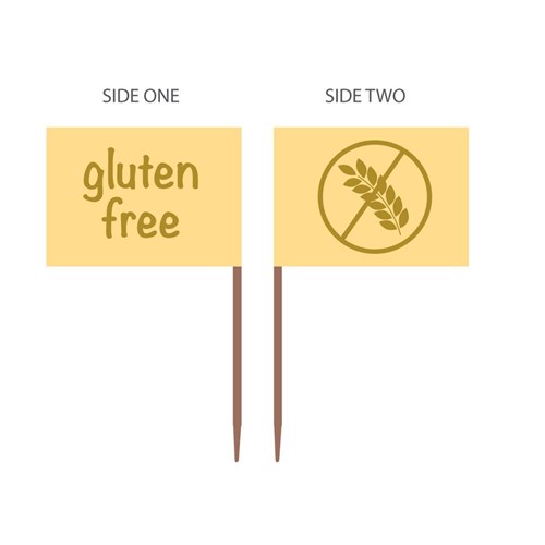 Gluten Free Flag Food Marker