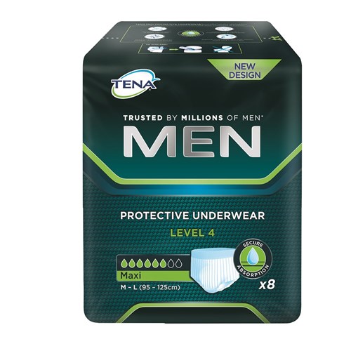 Tena Men Protective Underwear Stripes Grey Level 4