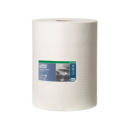 TORK CLEANING CLOTH COMBI ROLL WHT 38X32CM 400SHT/ROLL