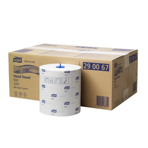 Tork Matic Advanced Soft Paper Hand Towel Roll White 2ply 150m Tork
