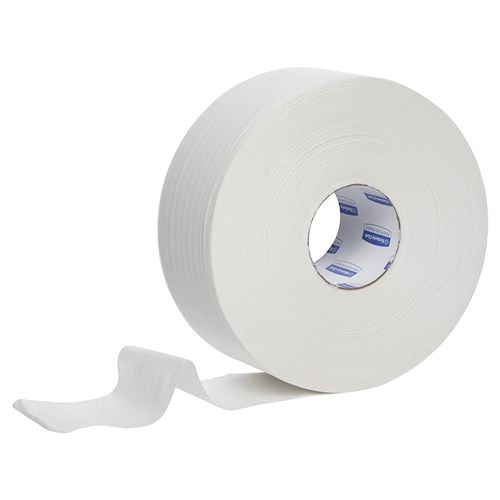 Jumbo Maxi Toilet Rolls White 2ply 300m