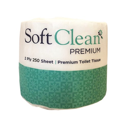 Premium Toilet Rolls White 2ply 250/Sheets