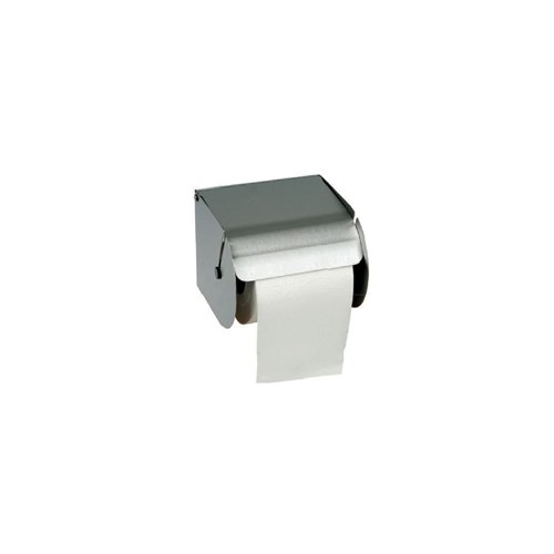 Stainless Steel Single Toilet Roll Dispenser Silver 140x80x85mm