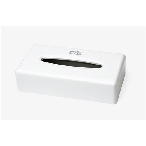 TORK FACIAL TISSUE DISPENSER WHITE PLASTIC