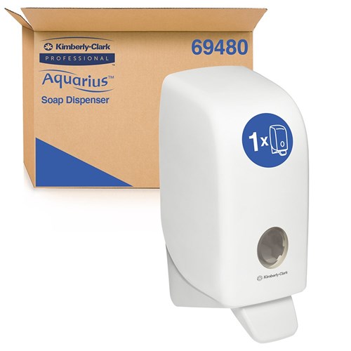 Aquarius Plastic Liquid & Foaming Hand Soap Dispenser White 116x114x235mm