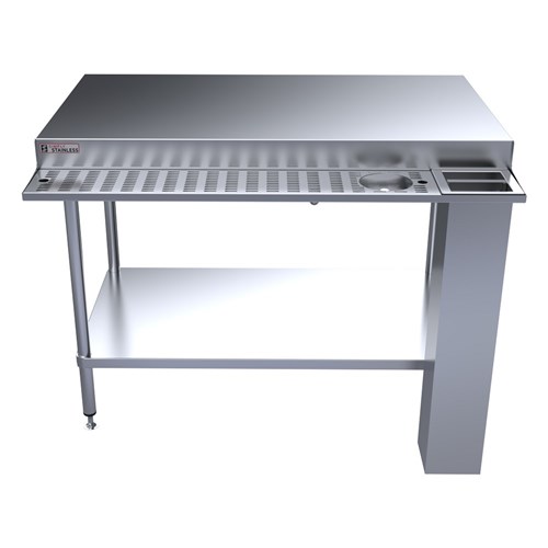 BENCH COFFEE WORK STATION S/S 1200X880X900MM