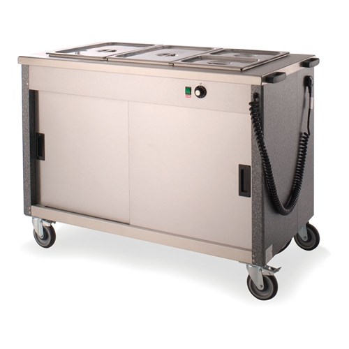 Versigen Mobile Bain Marie Hot Cabinet Silver 1085mm 3FBM