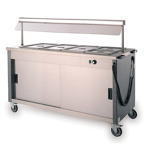 Versigen Mobile Bain Marie Hot Cabinet 4 x 1/1 GN Silver 1500mm 4FBMD