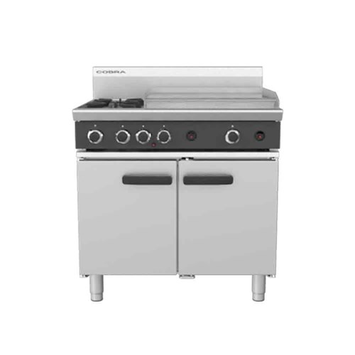 OVEN RANGE GAS 2 BURNER 600MM GRIDDLE STATIC OVEN CR9B