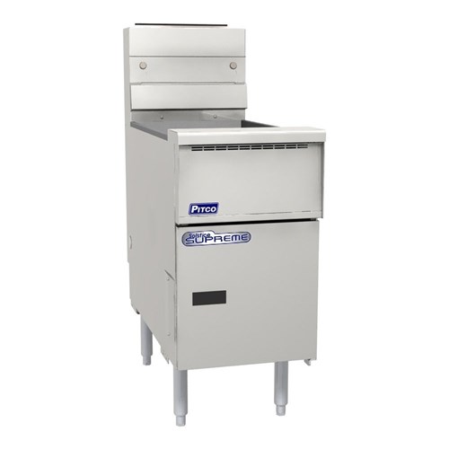 Pitco Solstice Supreme Deep Fryer Gas Silver 55L SSH55