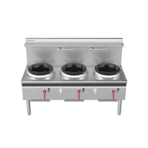 WOK DECK GAS W/LESS 3 BURNER CW3H-DDD 1800X800X1280MM