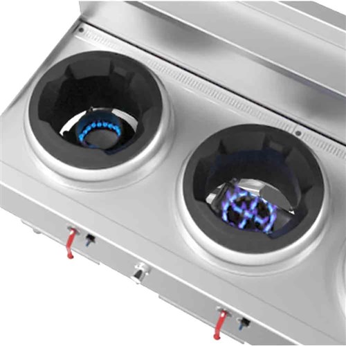 WOK DECK GAS W/LESS 3 BURNER CW3H-DDD 1800X800X1280MM