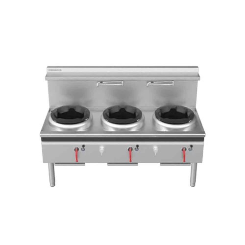 WOK DECK GAS W/LESS 3 BURNER CW3H-CDD 1800X800X1280MM