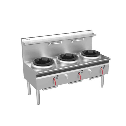 WOK DECK GAS W/LESS 3 BURNER CW3H-CDD 1800X800X1280MM