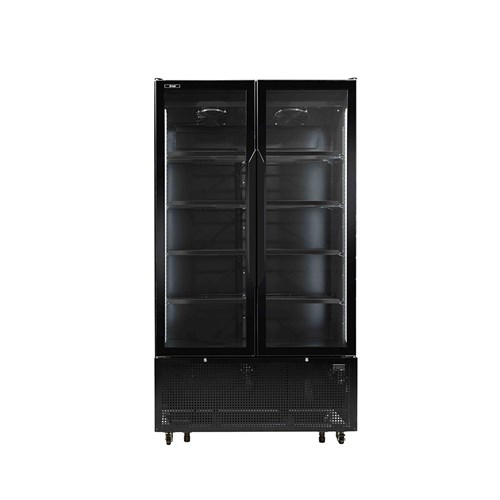 FRIDGE U/R 2DR GLASS 1088LT BV1300 W VS 1200X764X2200MM