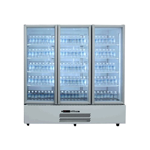 Williams 3 Glass Door Fridge White 1500L HQS3GDCB