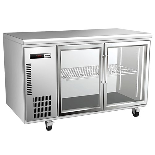 Panasonic 2 Door Glass Swing Fridge Underbench 214L BR-1261HP