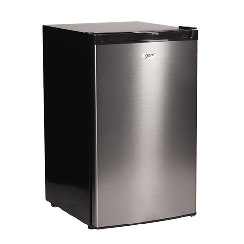 Nero Mini Bar Fridge & Freezer Stainless Steel 125L 850mm