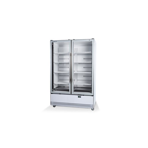 FRIDGE U/R 2DR GLASS 1079LT BME1200N-A 1280X795X2005MM