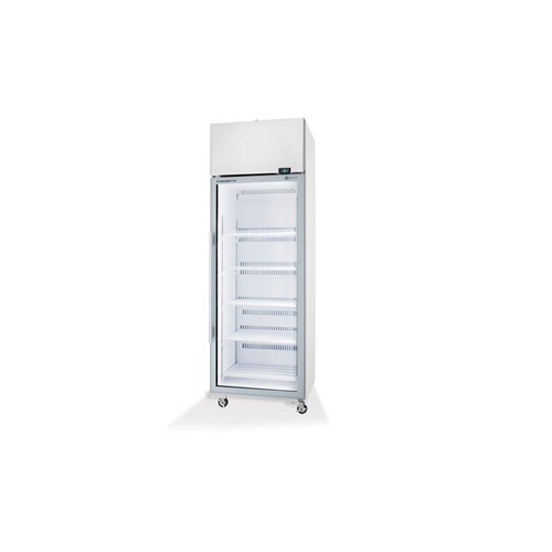 FRIDGE U/R 1DR GLASS 610LT TME650N-A WHT 740X745X2200MM