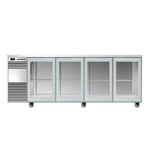 Skope Undercounter 4 Door Glass Fridge 780L BB.4.GSW