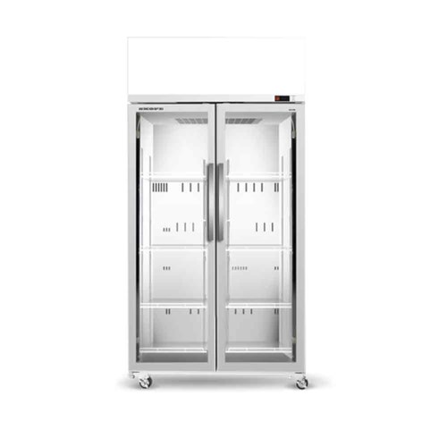 Skope 2 Glass Door Fridge White 980L TCE1000