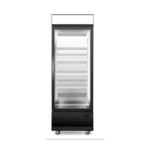 Skope Single Glass Door Display Fridge Black 559L BCE600N