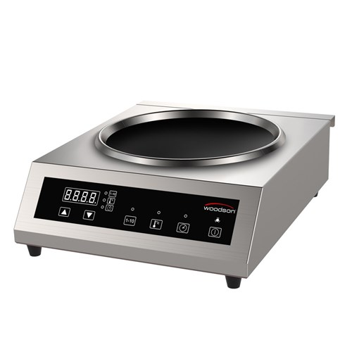 INDUCTION COOKTOP WOK SINGLE WI.WKCT.1.3500.W 340X440X116MM