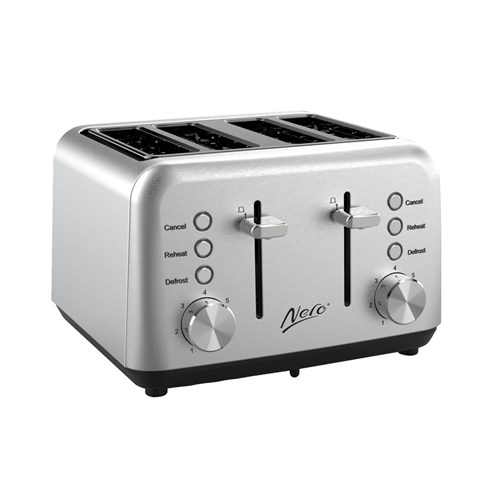 Classic Four Slice Toaster Stainless Steel 