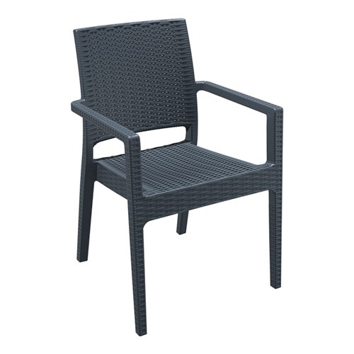 IBIZA ARM CHAIR ANTHRACITE