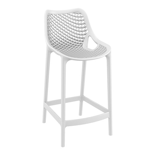 AIR BAR STOOL 65 WHT 650MM HIGH