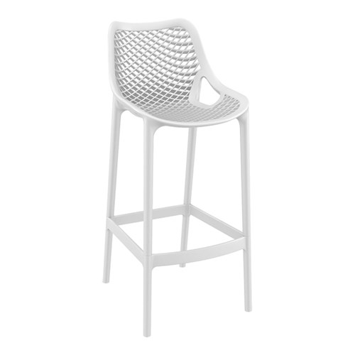 AIR BAR STOOL 75 WHT 750MM HIGH