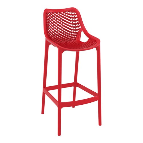 AIR BAR STOOL 75 RED 750MM HIGH