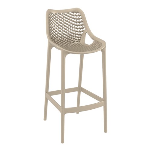 AIR BAR STOOL 75 TAUPE 750MM HIGH